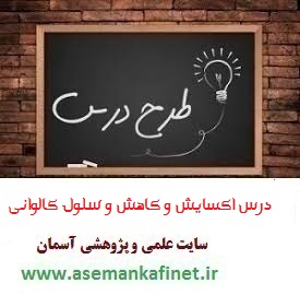 1510 - طرح درس ملی روزانه شیمی دوازدهم درس اکسایش و کاهش و سلول گالوانی